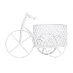 Vintage tricycle - iron bicycle with basket - storage container - home decorationDecoration