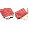 Leather handbag - crossbody - small clutch bag - geometric design - 3 pieces setSets