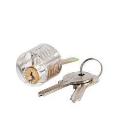 Transparent locksmith set - locks - picks - keysLocksmith