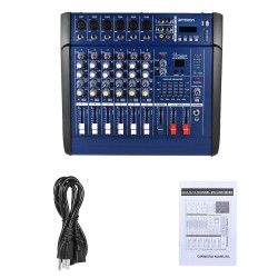48V - 150W amplifier - 6 channels - audio mixer console - with Phantom power - USB / SDAmplifiers