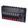 MX8 - portable - stereo audio sound mixer - 8 channels - low noise - with echo effectAudio