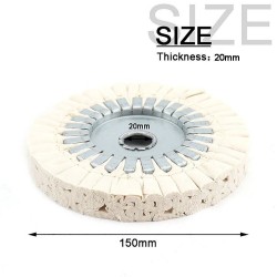 Cotton buffing wheel - steel centre ring - 20mmPower Tools