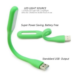 5V - 1.2W - LED - USB - mini reading light - flexibleCables