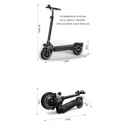 Electric scooter - 2000W - 70km/h - dual motor - hydraulic brake - foldableElectric step