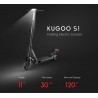 Kugoo S1 - electric scooter - 350W - 3 speed modes - 30km - foldableElectric step