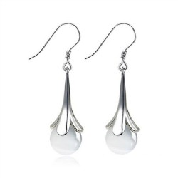 Elegant long earrings with opalEarrings