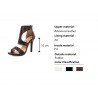 High heel sandals - ankle length - with a back zipperPumps