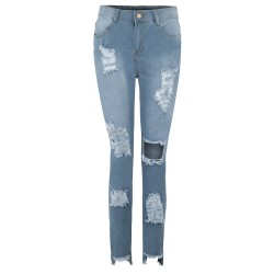 Ripped denim jeans - stretchable - slim - skinny pantsPants