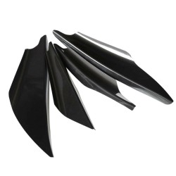 Universal - front bumper spoilers protector - black - 4 piecesStyling parts