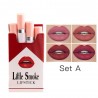 Cigarette shape lipstick - velvet matte - waterproof - 4 piecesLipsticks