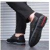 Casual leather shoes - breathable - with lacesShoes