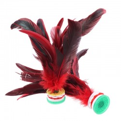 Feather shuttlecock - kicking toy - Chinese Jianzi - 2 piecesRacket sports