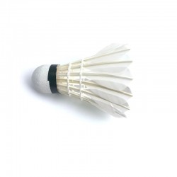 Badminton shuttlecock - white goose feather - 3 - 6 piecesBadminton
