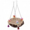 Hanging bird nest - with bells / toysBirds