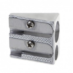 Metal pencil sharpener - with double holesPencil sharpeners