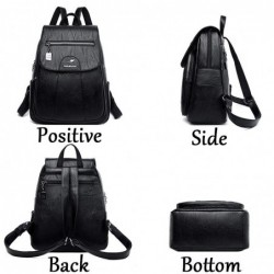 Leather backpack - with hand strap / zippersBackpacks