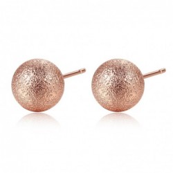 Rose gold metal ball - stud earringsEarrings