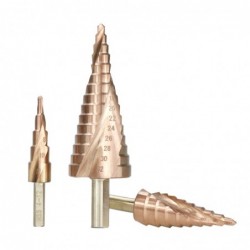 HSS coated step drill bit - 4-12mm / 4-20mm / 4-32 - wood / metal drillingBits & drills