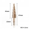 HSS coated step drill bit - 4-12mm / 4-20mm / 4-32 - wood / metal drillingBits & drills