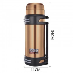 Vacuum thermos - with strap - stainless steel - large capacity - 1200L - 1600L - 2000LThermos bottles