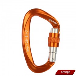 Carabiner - safety screw buckle - for climbing - camping - hiking - 25kN - 1 piece / 2 pieces / 5 piecesSurvival tools