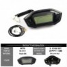 Motorcycle speedmeter - 12V - waterproof - LCD digital display - for Honda Grom 125 MSX125Instruments
