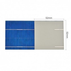 Solar panels - for phones / batteries charging - 0.5V - 0.46W - 52 * 52mm - 100 piecesSolar panels
