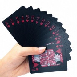 Poker playing cards - black / gold / US dollar pattern - waterproof - 54 piecesPuzzles & Games