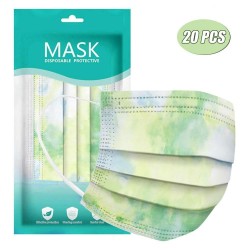 Mouth / face protective masks - 3-layer - disposable - tie-dyeMouth masks