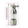 Salt / pepper manual grinder - faucet valve shape - stainless steelMills - Grinders