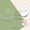Elegant crystal bracelet with bowknot - adjustable - 925 sterling silverBracelets