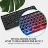 RGB wireless keyboard - with battery - Bluetooth 4.0 - iOS / Android / MacBookKeyboards
