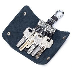 Leather keys storage - holder - organiser - with keyringKeyrings