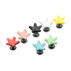 Starfish shaped furniture knobs - ceramic handlesFurniture
