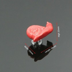 Snail shaped furniture knobs - ceramic handlesFurniture