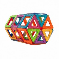 Mini magnetic building blocks - construction set - 50 piecesConstruction