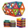 Mini magnetic building blocks - construction set - 50 piecesConstruction