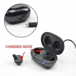 Invisible hearing device - USB rechargeable - with charging boxHearing aid