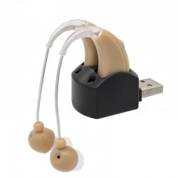 Hearing aid - ear sound amplifier - with double charging port - USBHearing aid