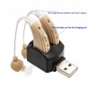 Hearing aid - ear sound amplifier - with double charging port - USBHearing aid