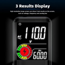 Digital multimeter - 9999 counts - DC / AC / Ohm / NCV / Hz / live wire tester - LCD color displayMultimeters