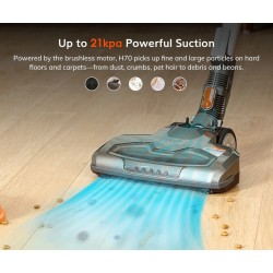 ILIFE H70 - cordless handheld vacuum cleaner - strong suction power - removable battery - with LED light - 1.2LRobot vacuum c...