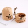 Cotton hat & scarf - set for girls / boys - stars / snowflakes / swansHats & caps