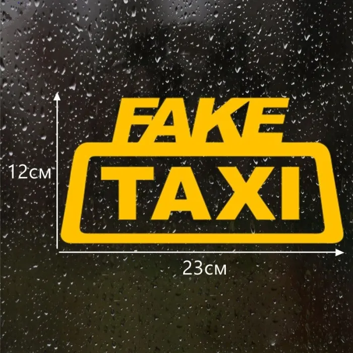 Fake Taxi - car vinyl stickerStickers