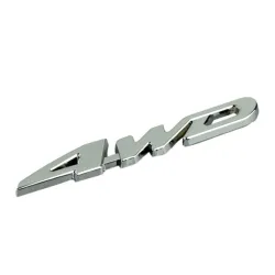 4WD chrome car stickerStickers