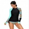 Two piece swimsuit - with front zipper - long sleeve - surfing / water sportsSwimming