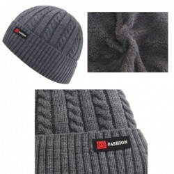 Thick knitted hat - with plush inside - unisexHats & Caps