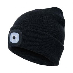 Warm knitted beanie - with LED light - unisexHats & Caps