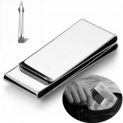Metal clip - for money / credit cards - stainless steel walletWallets
