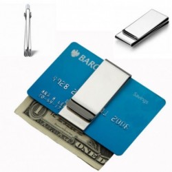 Metal clip - for money / credit cards - stainless steel walletWallets